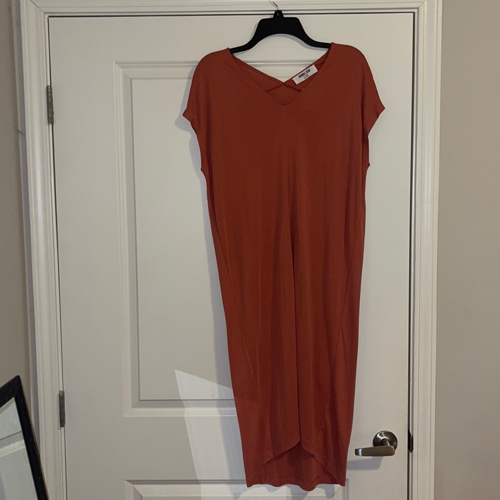 Rust orange dress size small (could fit medium/large)